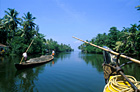 crusing on houseboat Kerala backwaters Arabian Sea 